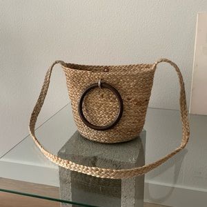 Zara Jute Bucket Bag